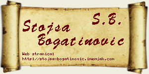 Stojša Bogatinović vizit kartica